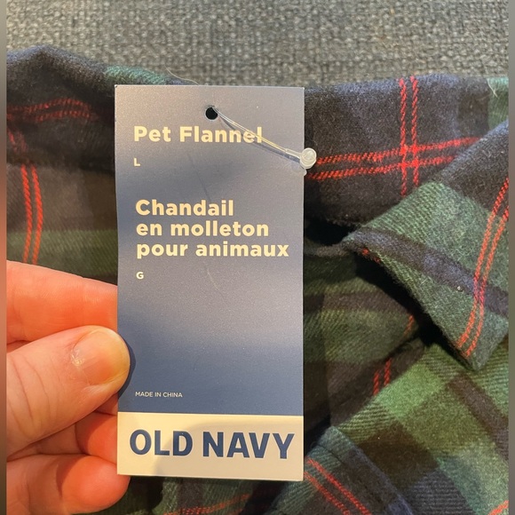 Dog Flannel Shirt for Pets Green Plaid Brand New Size L - Picture 5 of 8